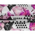 thumbnail image 4 of oneOone Velvet Pink Fabric Triangle Geometric Sewing Craft Projects Fabric Prints By Yard 58 Inch Wide, 4 of 5