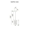 thumbnail image 6 of CWI Lighting Lava Integrated LED Brass Mini Pendant, 6 of 9