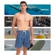 thumbnail image 5 of Trajes de baño para hombre Scotamalone, shorts de natación de secado rápido de 7 pulgadas con forro de malla, azul marino y blanco, 5 of 6