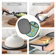 thumbnail image 4 of Beer print B Pot Holders for Kitchen - Heat Resistant Oven Mitts Hot Pads with Pocket, Non Slip Silicone Pot Holders, Cuteness Hanging Loop Potholders for Kitchen Baking, 4 of 5