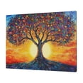 thumbnail image 3 of CozyNet Serene Glowing Tree Symbolizing Eternal Life Under A Vibrant Sunrise Wall Art Prints With Frame Canvas Perfect for Living Room & Bedroom, Ready to Hang, Wall Decor 12"x16", 3 of 10