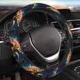 thumbnail image 5 of Salouo Colorful Flower Sea Turtle Print Elastic Car Steering Wheel Cover - 15'' Non-Slip Car Wheel Cover Protector - Universal Car Accessory for Diverse Cars, 5 of 6