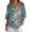 Bamboo Forest Print, variant on Loose Fit Imitation Linen-Like Blouse, Vertical Stripe Print V Neck Button Down Ladies Half Sleeve Blouse for Vacation Spring Summer, Size Medium