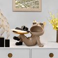 thumbnail image 2 of AMLESO Dog Desk Storage Tray Statue Desktop Decoration Fruit Tray Decorative for Dining Beige, 2 of 8