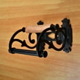 thumbnail image 3 of Renovators Supply Toilet Paper Holder Stand Wall Mount 6.5"Black Aluminum Toilet Paper Roll Holder w/Screws, 3 of 9