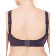 thumbnail image 3 of Wireless Plus Size Bra Wide Strap Unlined Minimizer Full Coverage 36 38 40 42 44 46 48 50 52 / C D E F G H I ( 50C, Purple), 3 of 3