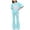 c2 Mint Green, variant on Girls Two Piece Outfit Summer Tween Girls Cute Clothes Leopard Print Bow Top + Flared Pants Outfit Set 9-13 Years
