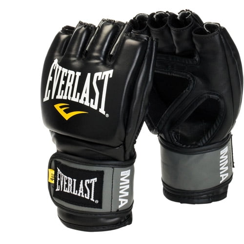 Everlast MMA Pro Style Grappling Gloves, Large/XL Black