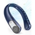 thumbnail image 1 of Ventilador de cuello portátil recargable 360° de 3 velocidades azul, 1 of 7