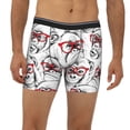thumbnail image 2 of Xecao Monkey Print Boxer Briefs for Men's Stretch Moisture-Wicking Underwear, Mid-Rise Classics breathable fabric, 2 of 7