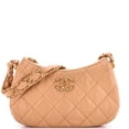 thumbnail image 1 of Pre-Owned 19 Zip Hobo Clutch with Chain Quilted Aged Calfskin By Rebag, 1 of 7