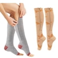 thumbnail image 1 of Calcetines de deporte 2 pares de calcetines de compresión con cremallera, pierna, pantorrilla, manga CACAGOO Calcetines de deporte, 1 of 7