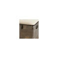 thumbnail image 6 of DecMode Metal Galvanized Storage Bench with Cream Burlap Top and Black Latches, Gray, 6 of 20