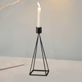 thumbnail image 4 of Candlesticks Holders Modern Geometric Design Metal Candle Holder Centerpiece For Dining Table Living Room Wedding Home Decor Sturdy Iron Construction, 4 of 6
