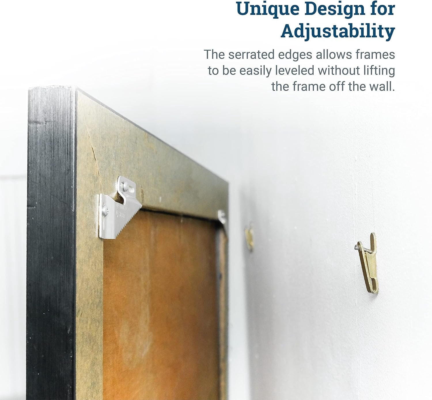 Picture Hang Solutions - 30 lb Capacity Small Wall Buddies - Includes Wall Hangers, Nails, and Screws 5 sets per pack