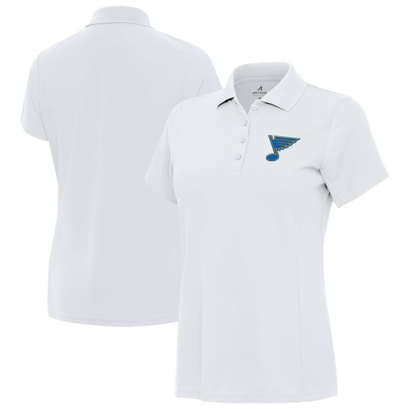Women's Antigua White St. Louis Blues Legacy Pique Polo