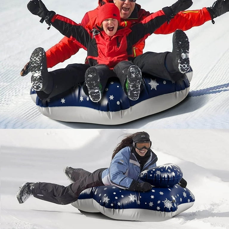 SDJMa Snow Tube - Inflatable Snow Sled with Handles 43 Inch