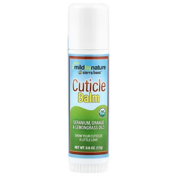 Mild By Nature , Sierra BeesTM, Bâton de Baume Soin des Cuticules, Géranium, Orange et Citronnelle, 0.6 oz (17 g)