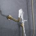 thumbnail image 3 of Wall Mount Shower Faucet Set with 360 Degree Rotatable Tub Spout and 3-Cross Handles with Rough-in Valve, 3 of 5