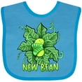 thumbnail image 3 of Inktastic New Bean Cute Sleeping Bean in Leaves and Vines Boys or Girls Baby Bib, 3 of 4