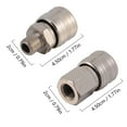 thumbnail image 2 of FUTUREORYY 10Pack Pneumatic Tool Connector Quick Coupling Silver Iron Pipeline Connection for Engineers, 2 of 8