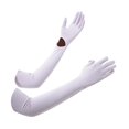 thumbnail image 2 of Summer Sun Gloves Cubiertas de brazos, 58 cm, Mujeres de protección solar de mujeres sin resbalones Guantes de protección solar mangas de brazo de púrpura, 2 of 8