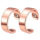 thumbnail image 1 of Anillo magnético de drenaje linfático, paquete de 2, anillo magnético adelgazante para pérdida de peso, elegante anillo magnético abierto para hombres y mujeres, 1 of 9