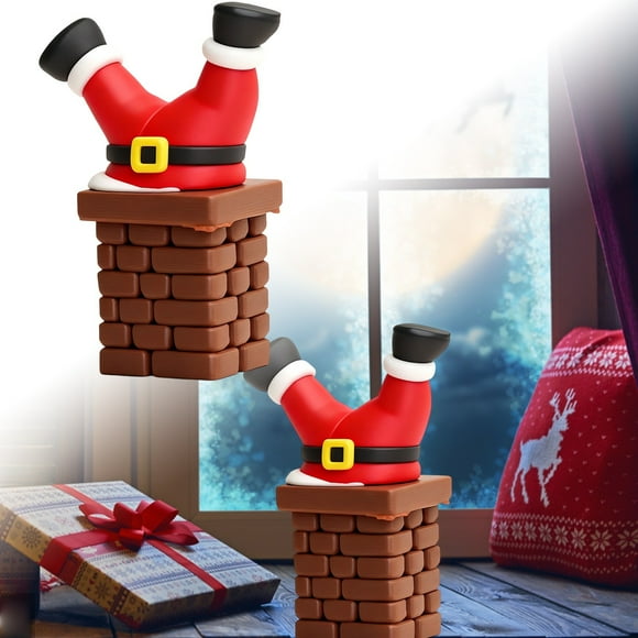 Hearth & Gear Father Chimney Festive Santa Figurine For Holiday Christmas Ornament 0rnaments Christmas Decorations Bundles Stepmom Ornament Large Ornament Christmas Bulb Decorations Christmas Ornament