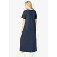 thumbnail image 2 of Woman Within Plus Size Perfect Short-Sleeve Scoopneck Maxi Tee Dress, 2 of 6