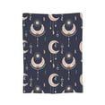 thumbnail image 7 of DouZhe Ultra-Soft Micro Fleece Lightweight Flannel Bed Blanket, Mystical Crescent Moon Print Cozy Warm Throw Blankets, 50"x40", 7 of 7