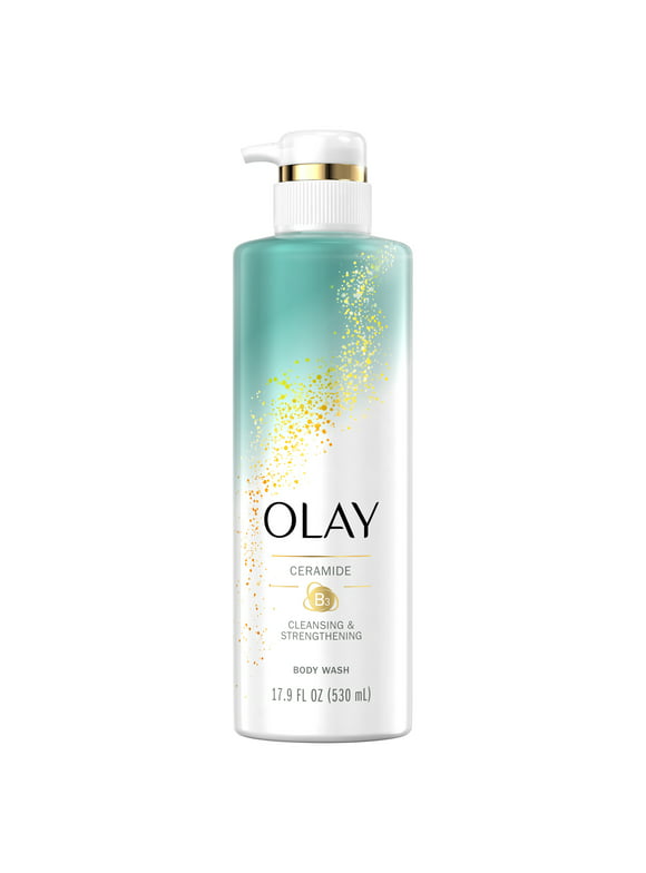 Olay Cleansing & Strengthening Body Wash with Ceramide and Vitamin B3 Complex, 17.9 fl oz
