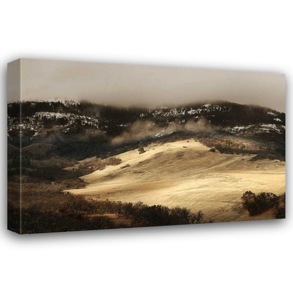 Vitaly Geyman 24x17 Gallery Wrapped Canvas Wall Art Titled - Mountain Glow