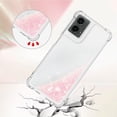 thumbnail image 4 of Compatible with Motorola Moto G 5G 2024 Case Liquid Glitter Cute Phone Case Shiny Floating Quicksand Shockproof Protective TPU Girly Women Case for Moto G 5G 2024 Star Pink YB, 4 of 14