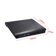 External DVD Drive, USB 3.0 Portable CD/DVD +/-RW Drive, Optical Drive Slim DVD Player CD/ROM Burner for Mac/Windows/Linux for PC Laptop