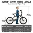 thumbnail image 4 of KORIMEFA Freestyle Kids BMX Bikes 18 20 Inch Kids Bicycles for Years Old Boys Girls Teen with Adjustable Seat and Handbrake, for Kids 8-12 Beginner-Level to Advanced Rider, 4 of 10