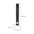thumbnail image 2 of Uxcell Leather Keychain, Key Ring Chain Ring  Key Hook Holder Accessories for Men and Women,Black,2 Pack, 2 of 6