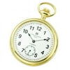 Charles-Hubert Paris Women's Stainless Steel Pocket Watch w Gold-Plated Accent