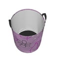 thumbnail image 3 of LNWH Laundry Basket, Abstract Flower Jar Texture Pattern Foldable Laundry Hamper With Handles Waterproof, Medium, 3 of 8