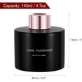 thumbnail image 2 of HARFINGTON Empty Glass Diffuser Bottle 140ml/4.7oz Refillable Fragrance Accessories Aromatherapy Jar Container for Replacement Reed Diffuser DIY Home Bathroom Black with Gold Tone Cap, 2 of 6
