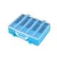thumbnail image 1 of Caja contenedor de almacenamiento de anzuelos de pesca afilados de doble cara, plástico de gran capacidad, 10 rejillas, 1 of 8