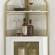thumbnail image 5 of Yeshouse mueble esquinero para vinoteca de estilo rústico, pequeño aparador con estante desmontable y puerta de malla, soporte para vasos, armario para licores y café, ideal para cocina y comedor, 5 of 8