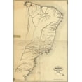 thumbnail image 1 of 24"x36" Gallery Poster, railroad map of Brazil 1902, 1 of 1