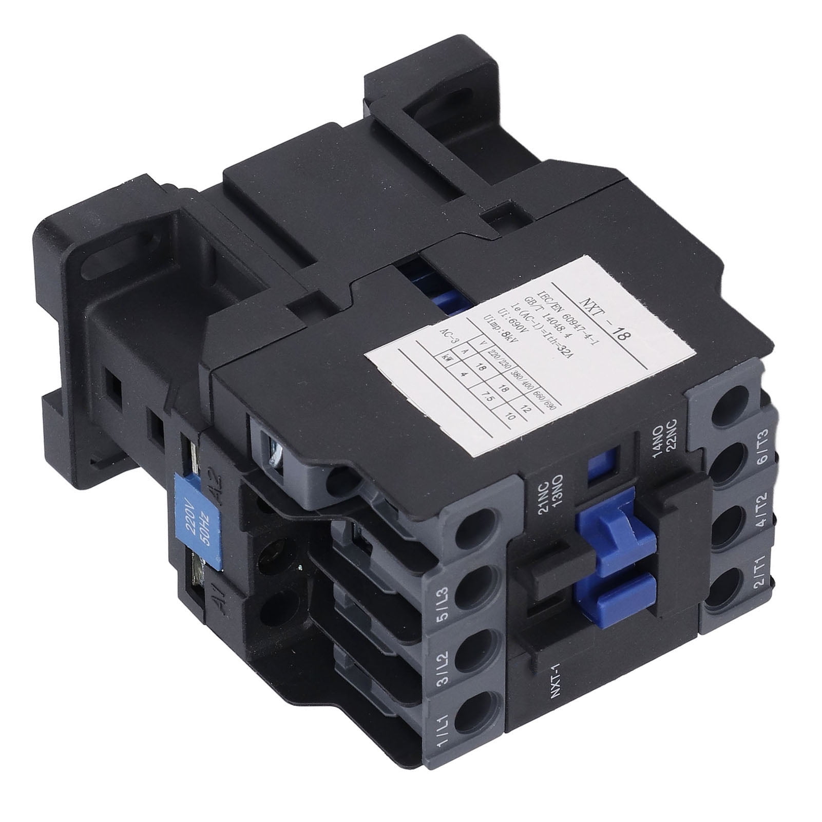 32A DIN Rail Contactors, Time Use Easy Operation 50Hz AC Contactor For