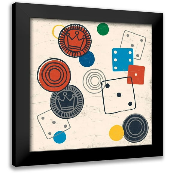 Vess, June Erica 12x12 Black Modern Framed Museum Art Print Titled - Game Time IV