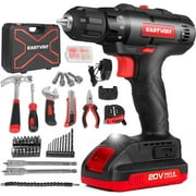 Eastvolt 20V Max Cordless Power Drill Driver Kit, Max 310 In-lbs Torque (35N.m). 18+1 Position Torque Drill for Metal, Wood, Plastics, Home Tool Kit with Case for General Household