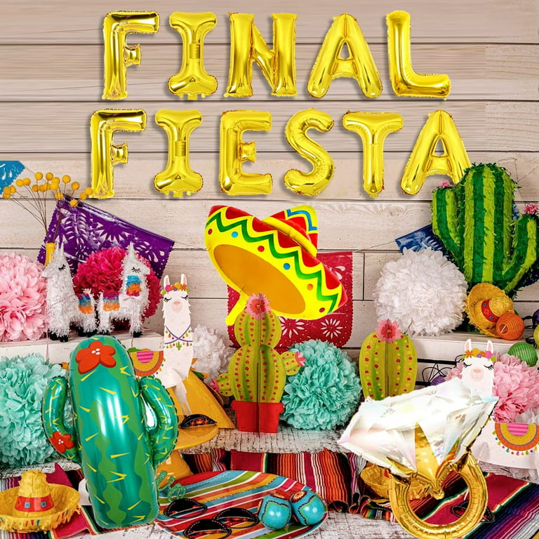 Final Fiesta Bachelorette Party Decorations- Cinco De Mayo Party  Supplies-Fiesta Banner Cactus Pattern Garland Flag For Baby Shower Bridal  Wedding Engagement Mexican Party Decoration Banner – BOSTON CREATIVE COMPANY