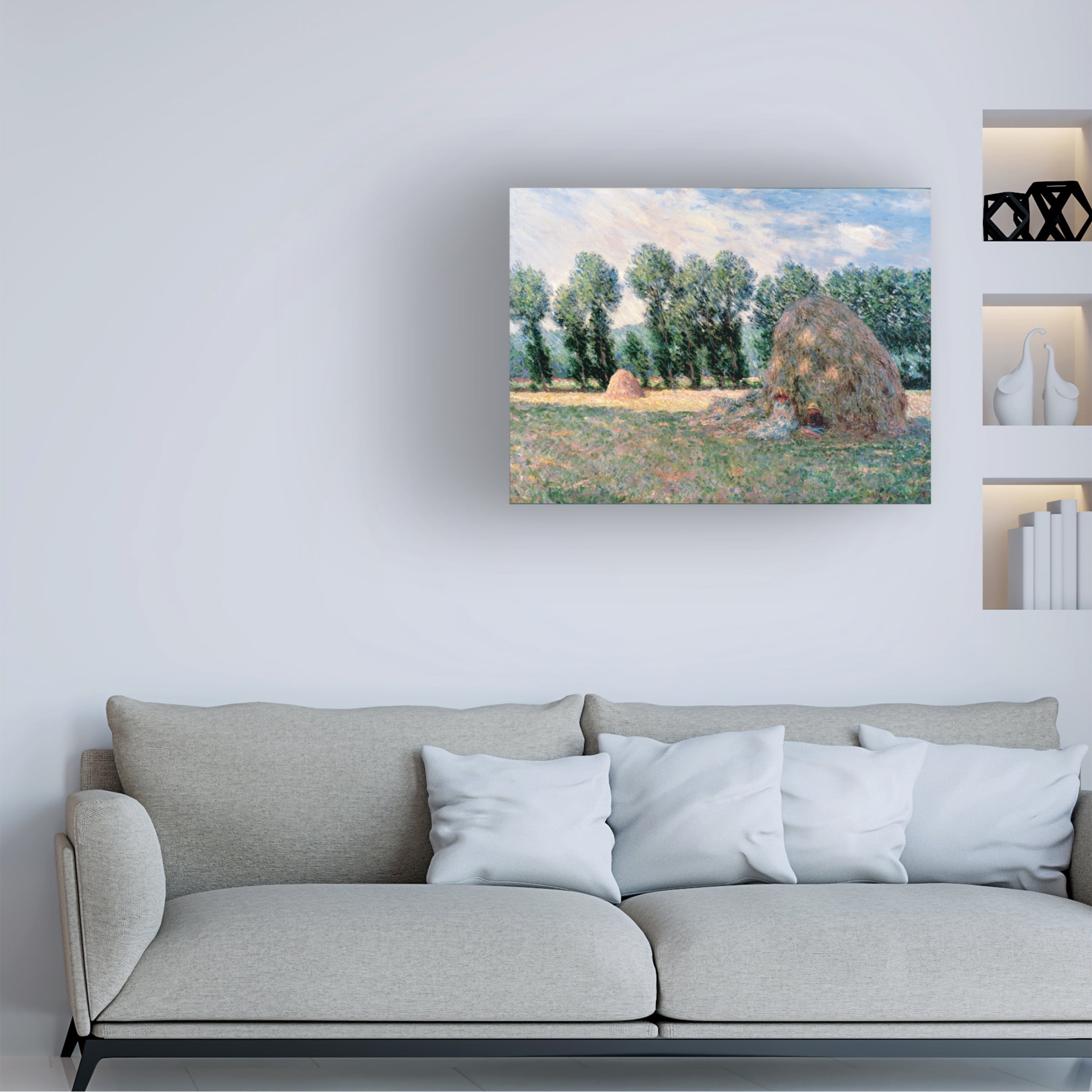Monet 'Haystacks' Canvas Art