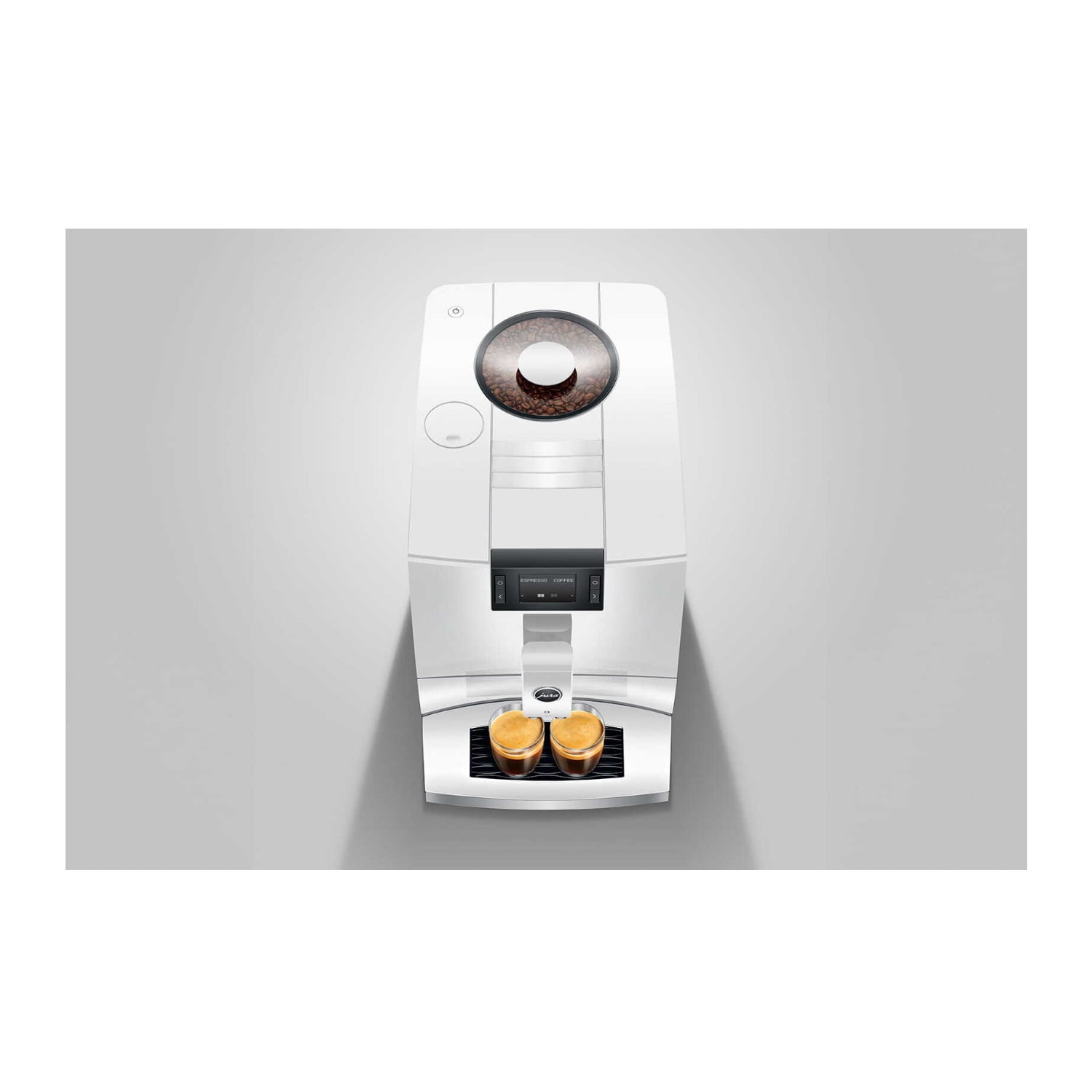 JURA C3 Automatic Coffee and Espresso Machine with 4 Specialties, Professional Aroma Grinder and and Dual Cup Function (Piano White)