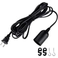 thumbnail image 4 of Simple Deluxe 20 Feet 360W Extension Hanging Lantern Pendant Light Lamp Cord Cable E26 Socket On/Off Switch (No Bulb Included), 4 Pack, Black, 4 of 7