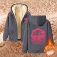thumbnail image 2 of WILLBEST Sudadera con Capucha para Mujer, Estilo Otoño/Invierno, con Estampado Cómodo y Cremallera Gruesa Grande, 2 of 5